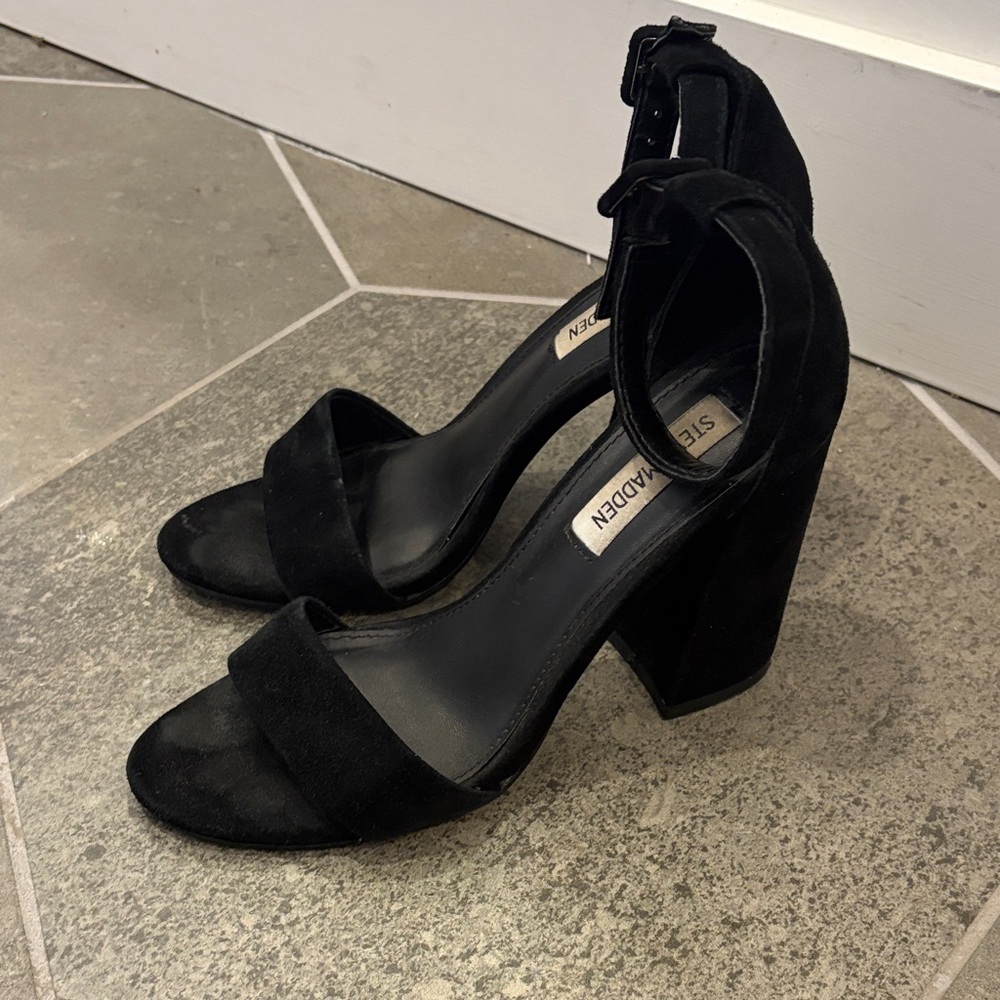 Steve Madden Elegant Black Block Heels